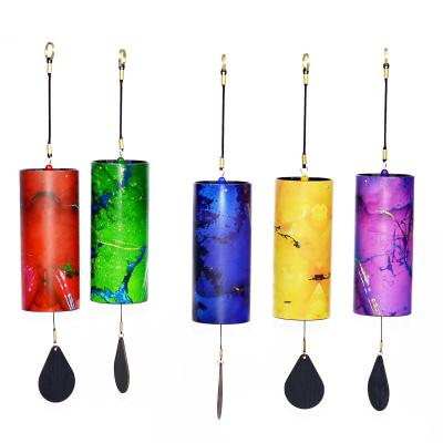 China Religion The Wind-Five Element Metal Zaphir Wind Chime Metal Balcony Gift Dangling Home Singing Bell for sale