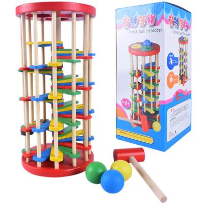 China Wooden game colorful constituent blocks the toy wholesale educational montessori for sale