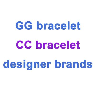 China 2022 Fashionable high quality hot channel branded jewelry bangle designer bracelet gg cc stainless steel charms wholesale sale for sale