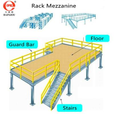 China Wholesale Heavy Duty Mezzanine Floor Warehouse Storage Steel Racking System As Per Customer Requirement for sale