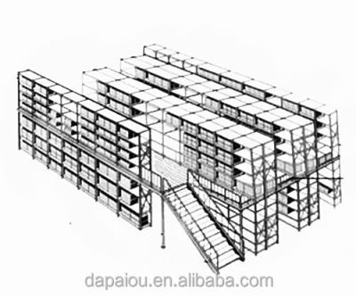 China Steel cosmetic tiered rack /storage display racks/warehouse rack/mezzanines for sale