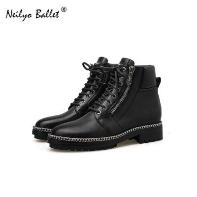 China Martin Boots Europe Style Fashion Custom Made Leather Warm Men Anti-Smell Anti-Smell Winter Black Patch Lace Up Boot for sale