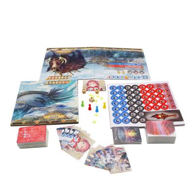 China Custom Card Board Game Equipment High Quality Custom Paper Board Games Manufacturer for sale