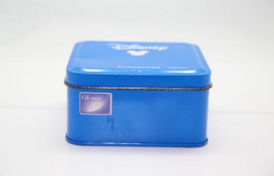 China Galletas/cajas cuadradas azules de la lata de la galleta para empaquetar altura ajustable en venta