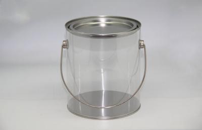 China Transparent  Barrel Chocolate  Metal Storage Tins With Lids 150 X 170 mm for sale