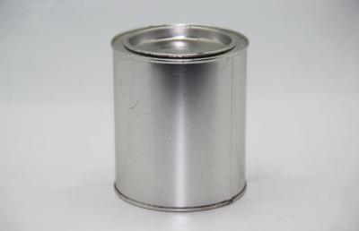 China Matte Sliver Wax / Tea Round Tin Cans Packaging 0.21 mm Thickness for sale