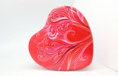 China CMYK Unique Heart Shaped Candy Tin Storage Containers 0.25 MM Thickness for sale