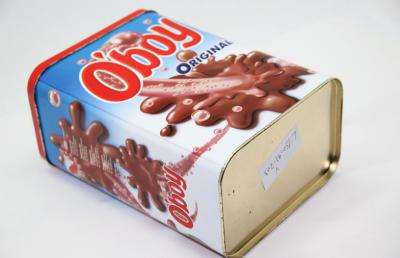 Chine Adaptez la grande impression de boîte de bidon de chocolat, bidons rectangulaires en métal à vendre