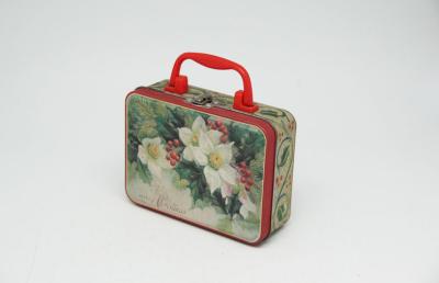 China Classical Custom Lunch Tin Box , Rectangular Tin Containers With Lock for sale