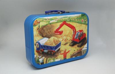 China Attractive Cartoon Toy Lunch Tin Boxes Packing , Metal Tin Container for sale