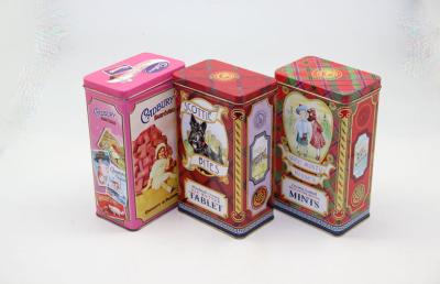 China Recyclable Rectangle Tea Tin Box Cans For Coffee and Food Packing for sale