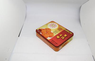 Chine Rectangle mi - la catégorie comestible de boîte de bidon en métal de cadeau d'automne peut avec l'auberge de boursouflure à vendre