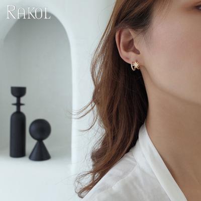 China RAKOL EP2616 CLASSIC Earings For Women Korean Six-pointed Star Earrings Ear Cuff 2021 for sale