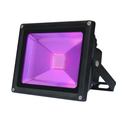 China Theme Park UV Black Lamp Led UV Flood Light Portable Decoration Lighting 365nm 375nm395nm Purple Lights 10W 20w 30w 50w for sale