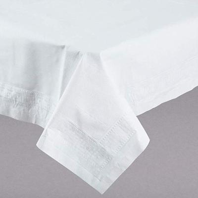 China Waterproof 100% Biodegradable Cornstarch Tablecloth Rectangle White Tablecloth for sale