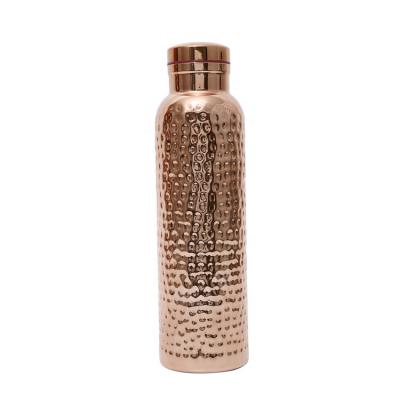 China 750 ml PORTABLE copper water bottle 2021 best selling pure copper water bottle for sale copo for sale