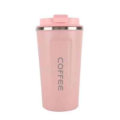 China Disposable 500ML Disposable Portable Double Wall Logo Stainless Steel Custom Thermal Coffee Mugs for sale