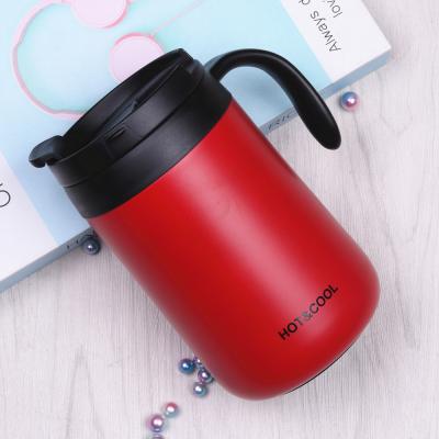 China 500ml Double Wall 304 Stainless Steel Tumbler Coffee Mugs Thermal Viable Custom Vacuum Insulated Coffee Mugs With Straw And Lid for sale