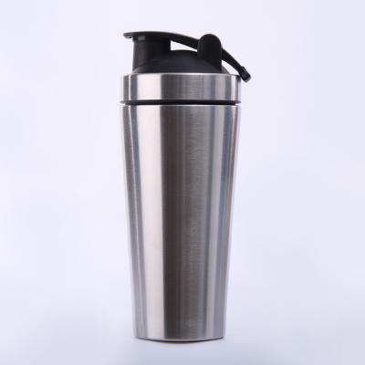 China Viable Custom Wholesale Stainless Steel Protein Shaker With Stainless Steel Ball Water Bottle for sale