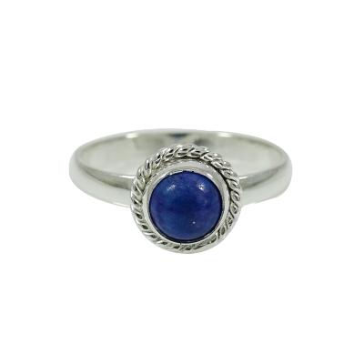 China Vintage 925 Sterling Silver Jewelry Classic Blue Turquoise Agate Bezel Setting 925 Silver Stamp Women Rings for sale