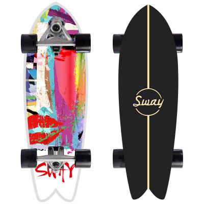 China Adult SWING 32 inch deck cx7 truck skateboard wholesale professional adult surfskate for sale