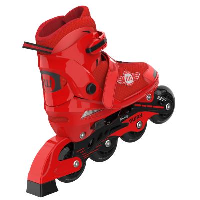 China High qualityskating shoes PU 4 wheels adjustable roller skates for kids for sale