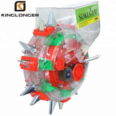 China KINGLONGER Corn Manual Hand Push Seeder Fertilizer Spreader for sale