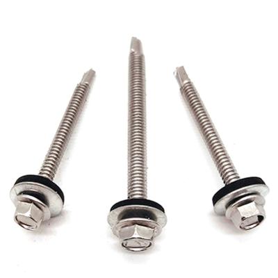 China Oval Metal Galvanized Hexagonal Screw Self Tapping Screws Stainless Steel Roofing Screw for sale