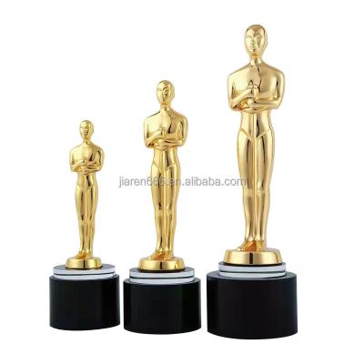 China Sports And Games High Voluntary Love Oscar Statuette Production Angel Statuette Creative Metal Trophy Grade Engraved Oscar Trophy Honor Souvenir for sale