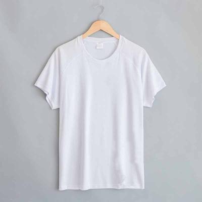 China Sustainable Blank Short Sleeves Raglan Sleeve Quick Dry T-Shirt Sports Tee Shirt Custom Sublimation Print for sale