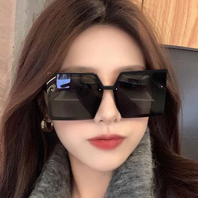 China Newest Fashion Square DL Glass Square Oversized Women Big Sun Vintage Glass Shading Sunglasses High Quality 2022 for sale