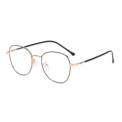 China Fashionable unisex blue light blocking light blue glasses vintage round reading glasses DLO1957 DL anti glasses for women for sale