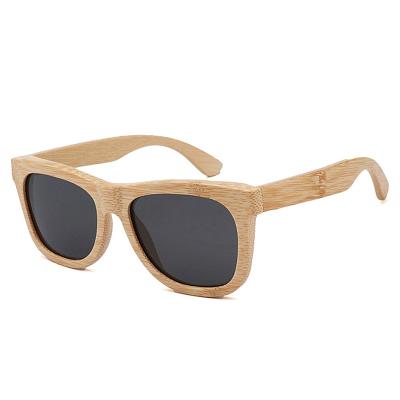 China Square DL glass retro promotion new arrival custom made wood polarized bamboo sunglasses gafas de sol cheap handmade unisex 2022 for sale