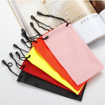 China Wholesale Convenient Accessories Eyeglass Wholesale DL Microfiber Cloth Soft Pocket Sunglasses Bag Customized Sun Glass Case for sale