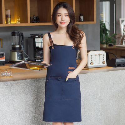 China 2021 Vacation Hemp Medical Hair Painting French Dress Uniform Apron for sale