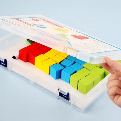 China Building Toy Wooden Toy 3D Building Blocks Cube Spatial Thinking Educational Intelligence Development Toy for sale