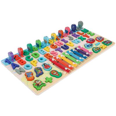 China 100% factory direct sales eco-friendly 6 in 1 wooden magnetic peach and piano game for kids for sale