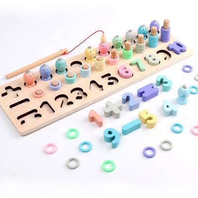 China DIY TOY High Quality Wooden Game Puzzle Fishing Toys For Children for sale