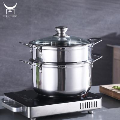 China Viable Japanese Portable Multifunctional Mini Hot Steamer Food Stainless Steel Person Pot Soup Pot Steamer One for sale