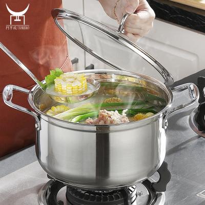 China Household Electric Stove Small Soup Pot One Person Mini Stainless Steel Soup Hot Pot With Cover for sale