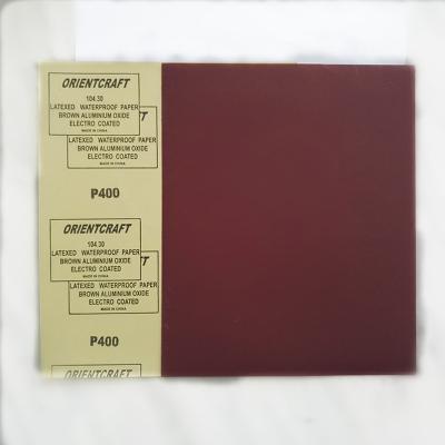 China Customized high quality coated wet and dry waterproof emery paper for sale