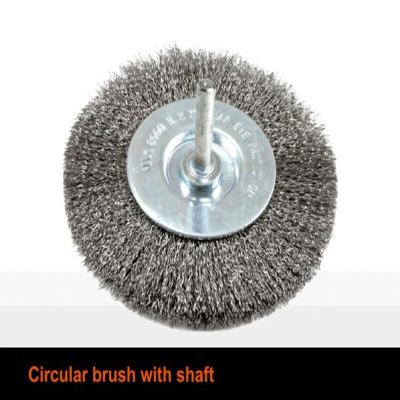 China Grinding round wire brush for sale