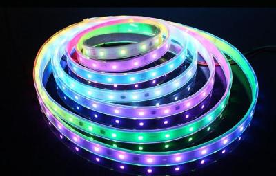 China 5050 color claro flexible de la tira del metro LED de IC RGB 5 que cambia en IP68 para el uso al aire libre en venta