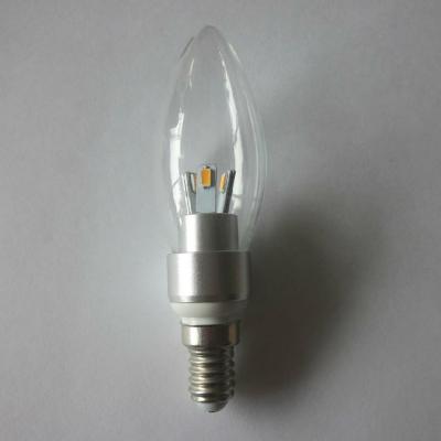 China 3W Clear LED Candle Light Bulbs Replacement 250lm - 280lm for sale