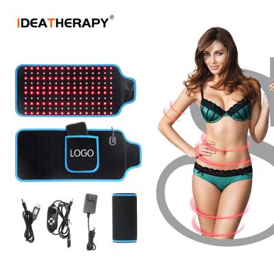 China Hot Selling Weight Loss Massage Waist Slimming 660Nm 850Nm Infrared Weight Loss 360 Lipo Belts Led Arm Wrap Red Light Therapy Belt for sale