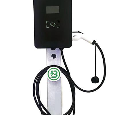 China ABS+PC Cheetech Ev Charger Type - 2 Charging Electric Car EV Charging Station for sale