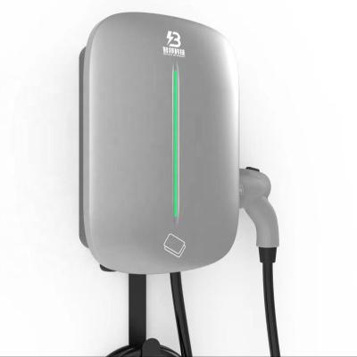 China ABS+PC Type - 2 32A 7kw 22kw 3.3kw EV Charger Electric Car Charger AC EV Charging Station Wall Mounted for sale