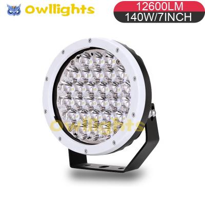 China 2019 Guangzhoiu Car Parts 4x4 140w LED Driving Headlight 7inch LED Light Fog Light For Truck SUV UTV 7inch for sale