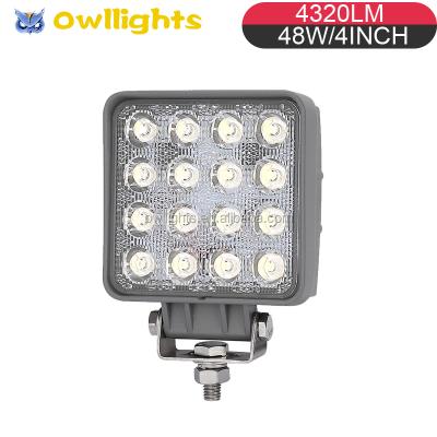 China Hot ! ! Car Accessories 12V 24V LED Work Lamp 48w LED Driving Light For Auto Parts, Atvs 4 Inch for sale