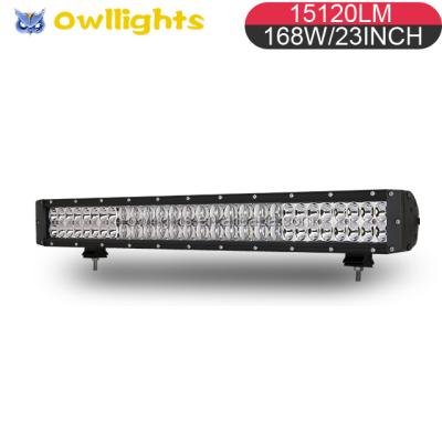 China New Product 23inch 5D and 3D Lens Combo Beam 168w LED Light Bar, Off Road LED Light Bar for 4WD 4x4 Truck 23 inch for sale